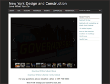 Tablet Screenshot of newyorkdesignandconstruction.com